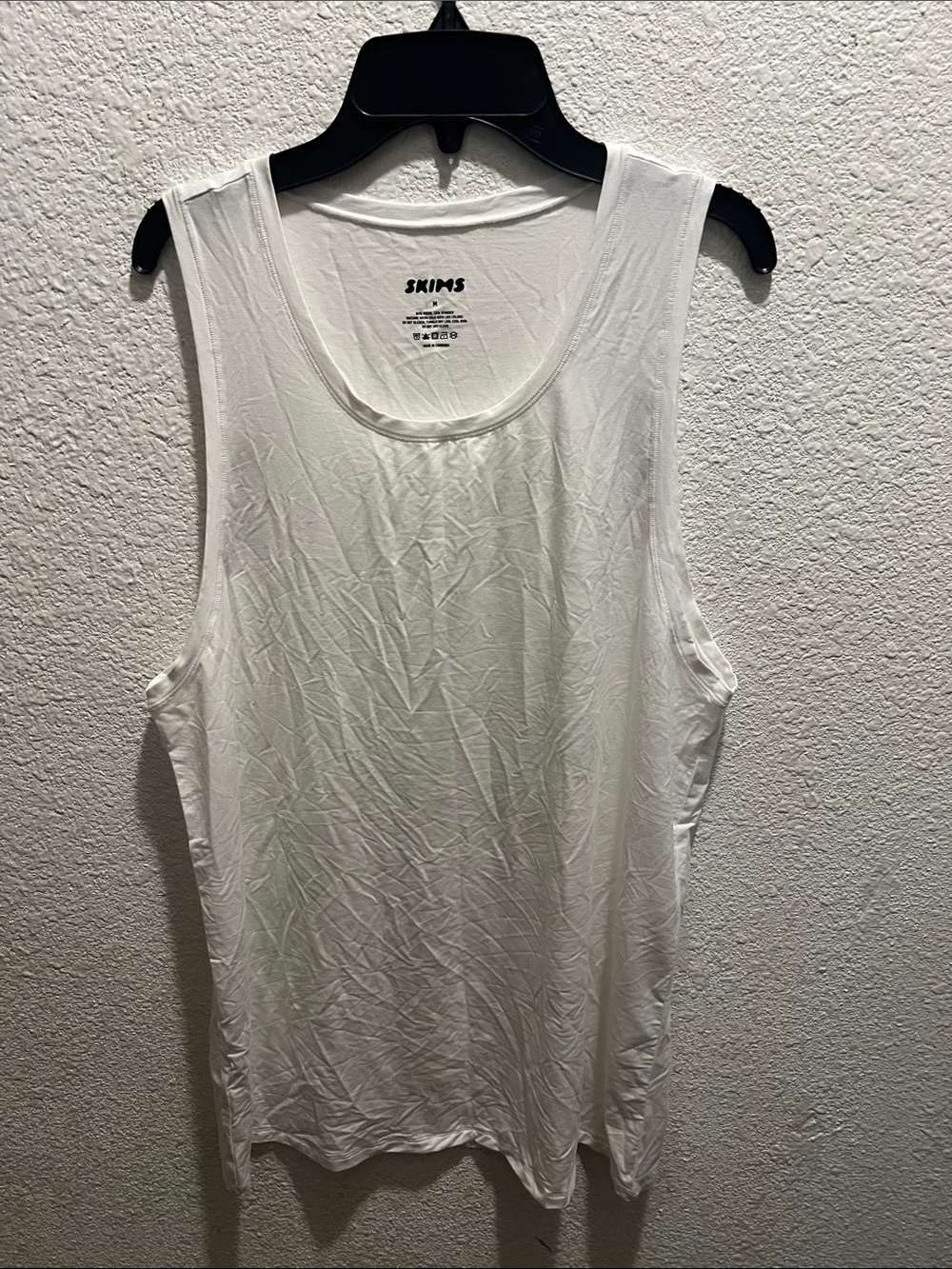 SKIMS White Scoop Neck Tank Top